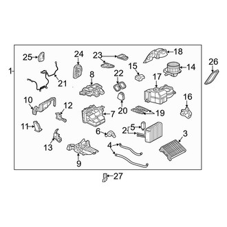 Mercedes-Benz OE - Air Conditioner & Heater - Evaporator & Heater Components (Base)