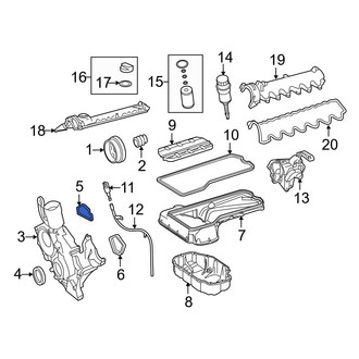 Mercedes-Benz OE - Left Engine Timing Cover Gasket