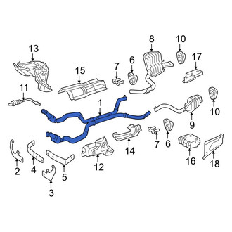 Mercedes-Benz OE - Front Exhaust Crossover Pipe