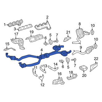 Mercedes-Benz OE - Front Exhaust Crossover Pipe