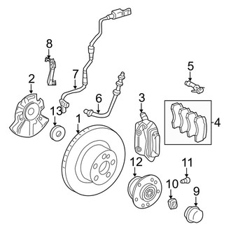 Mercedes-Benz OE - Front Suspension - Brake Components (Base)