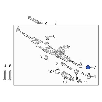 Mercedes-Benz OE - Outer Steering Tie Rod Nut