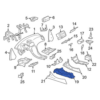 Mercedes-Benz OE - Instrument Panel Center Support
