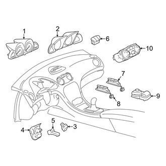 Mercedes-Benz OE - Instrument Panel - Cluster & Switches (Base)