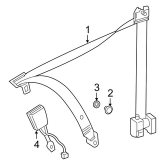 Mercedes-Benz OE - Restraint Systems - Front Seat Belts