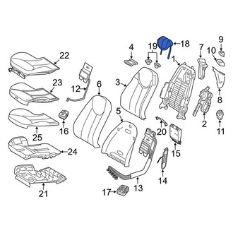 Mercedes-Benz OE - Front Headrest