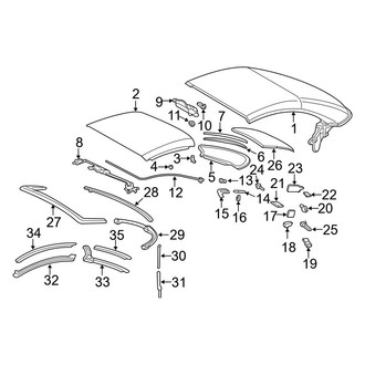 Mercedes-Benz OE - Retractable Top - Top & Components