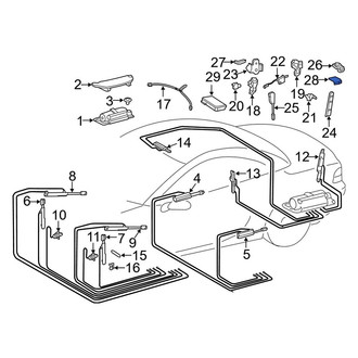 Mercedes-Benz OE - Convertible Top Switch Bracket