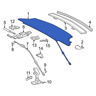 Mercedes-Benz OE - Rear Convertible Top Tonneau Cover