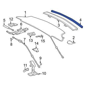 Mercedes-Benz OE - Convertible Top Tonneau Cover Seal