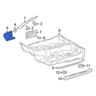 Mercedes-Benz OE - Left Kick Panel Trim