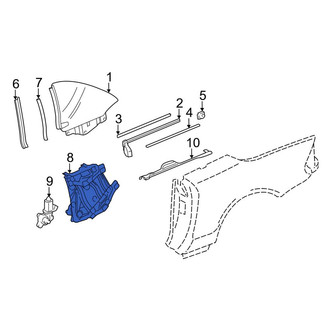 Mercedes-Benz OE - Rear Left Window Regulator