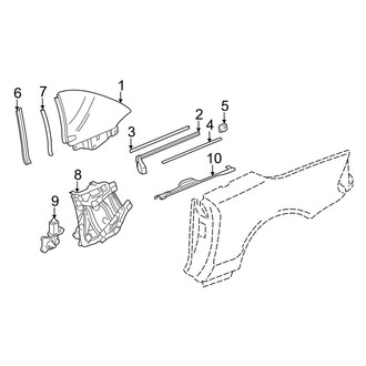 Mercedes-Benz OE - Quarter Panel - Glass (Base)