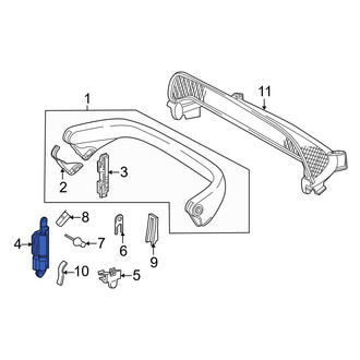 Mercedes-Benz OE - Rear Left Convertible Top Strut