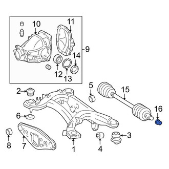Mercedes-Benz OE - CV Joint Nut