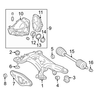 Mercedes-Benz OE - Rear Suspension - Axle & Differential (Base)