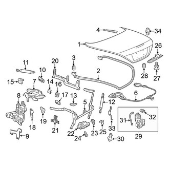 Mercedes-Benz OE - Trunk Lid - Lid & Components