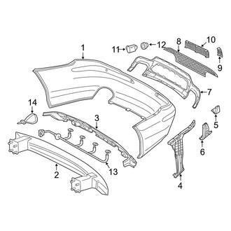 Mercedes-Benz OE - Rear Bumper - Bumper & Components