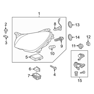 Mercedes-Benz OE - Front Lamps - Headlamp Components