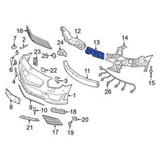 Mercedes-Benz OE - Front Left Outer Bumper Impact Absorber