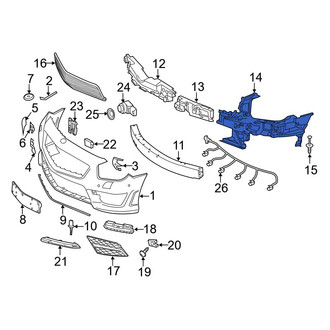 Mercedes-Benz OE - Front Left Headlight Mounting Panel