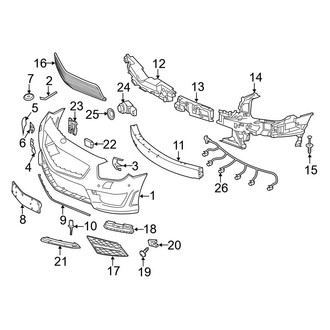 Mercedes-Benz OE - Front Bumper & Grille - Bumper & Components