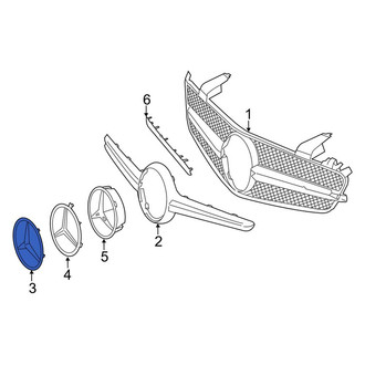 Mercedes-Benz OE - Front Grille Emblem