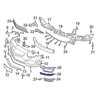 Mercedes-Benz OE - Front Lower Bumper Trim
