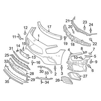 Mercedes-Benz OE - Front Bumper & Grille - Bumper & Components