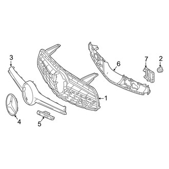 Mercedes-Benz OE - Front Bumper & Grille - Grille & Components