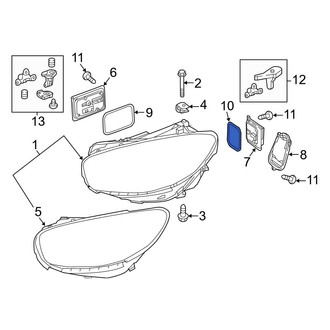 Mercedes-Benz OE - Headlight Control Module Gasket