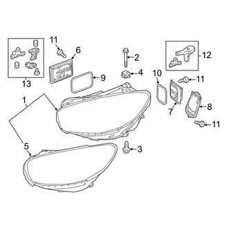 Mercedes-Benz OE - Front Lamps - Headlamp Components