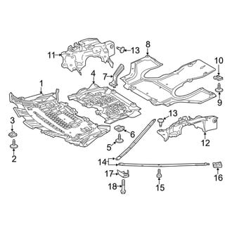 Mercedes-Benz OE - Radiator Support - Splash Shields