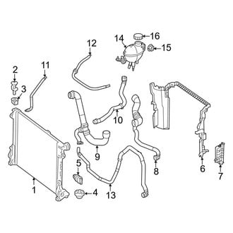 Mercedes-Benz OE - Cooling - Radiator & Components (Primary), (6.0L)