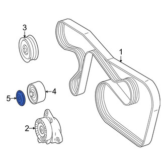Mercedes-Benz OE - Accessory Drive Belt Idler Pulley Cap