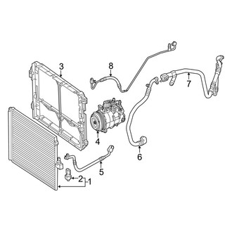 Mercedes-Benz OE - Air Conditioner & Heater - Condenser, Compressor & Lines