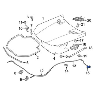 Mercedes-Benz OE - Front Hood Release Handle