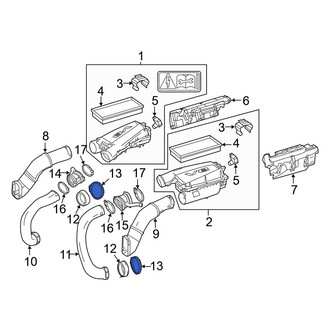 Mercedes-Benz OE - Turbocharger Inlet Hose Clamp