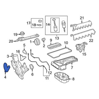 Mercedes-Benz OE - Right Engine Timing Cover Gasket