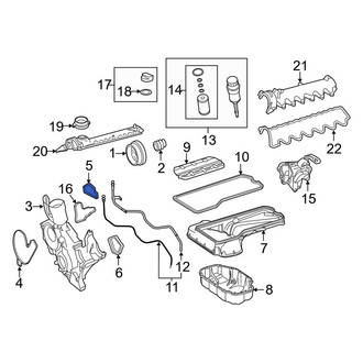 Mercedes-Benz OE - Right Engine Timing Cover Gasket