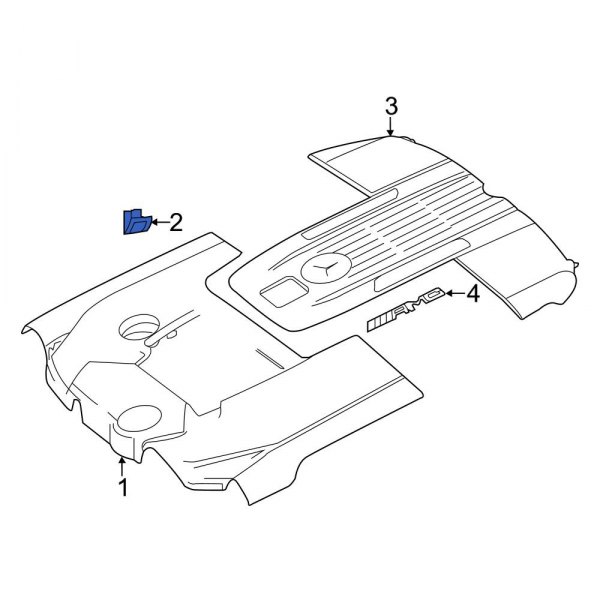 MercedesBenz OE 0039915170 Engine Cover Clip