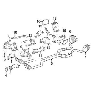Mercedes-Benz OE - Exhaust System - Exhaust Components (5.5L)