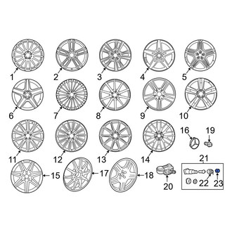 Mercedes-Benz OE - Tire Pressure Monitoring System (TPMS) Valve Stem Cap