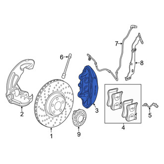 Mercedes-Benz OE - Rear Left Disc Brake Caliper