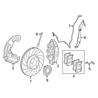 Mercedes-Benz OE - Front Suspension - Brake Components