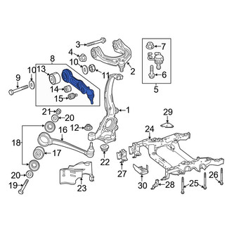 Mercedes-Benz OE - Front Right Lower Forward Suspension Control Arm
