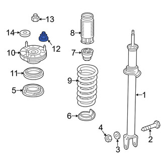Mercedes-Benz OE - Suspension Strut Mount Nut