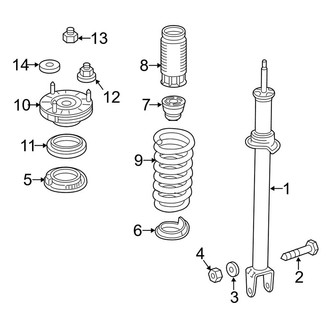 Mercedes-Benz OE - Front Suspension - Shocks & Components (W/O Active Body Control)