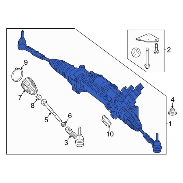 MercedesBenz OE 231460670080 Rack and Pinion Assembly