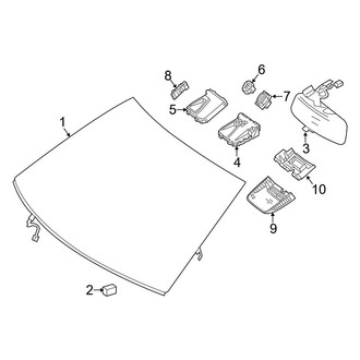 Mercedes-Benz OE - Windshield - Glass